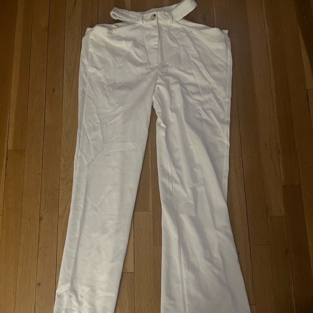 SOLD | white flowy dress pants